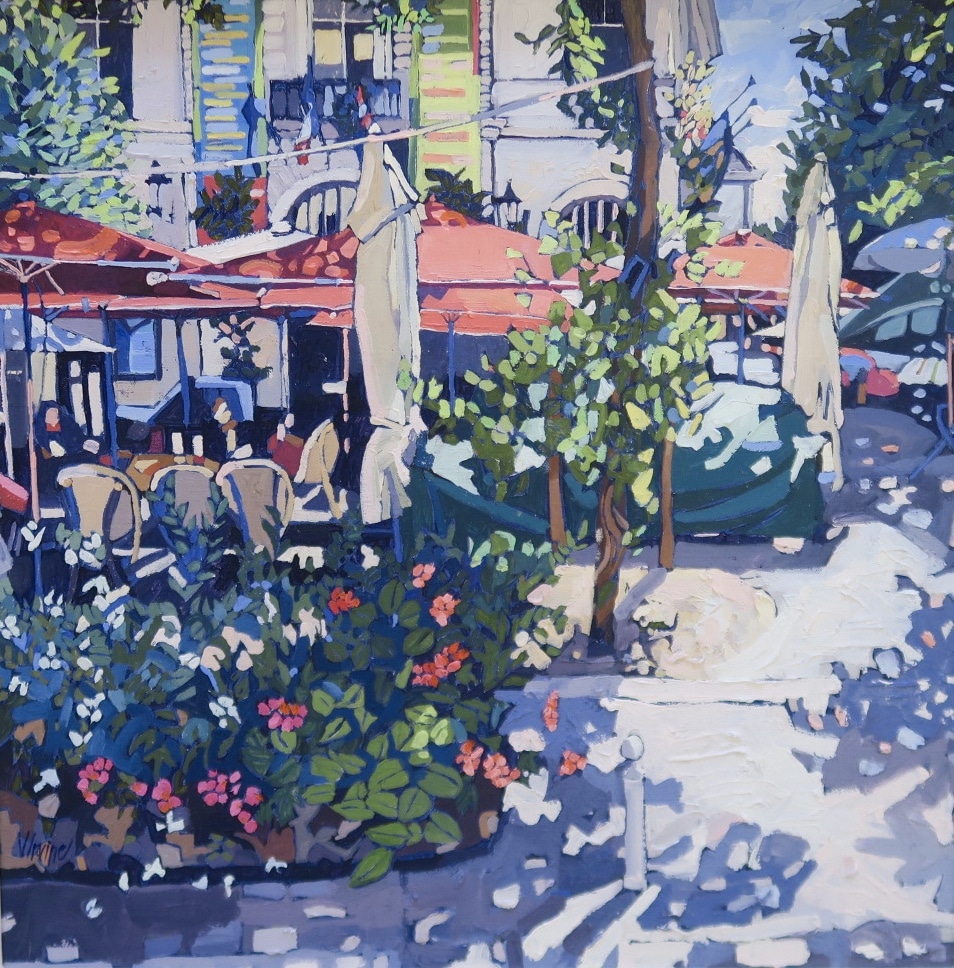 The square Chinon, 20ins x 20ins (oil on canvas) £1,950